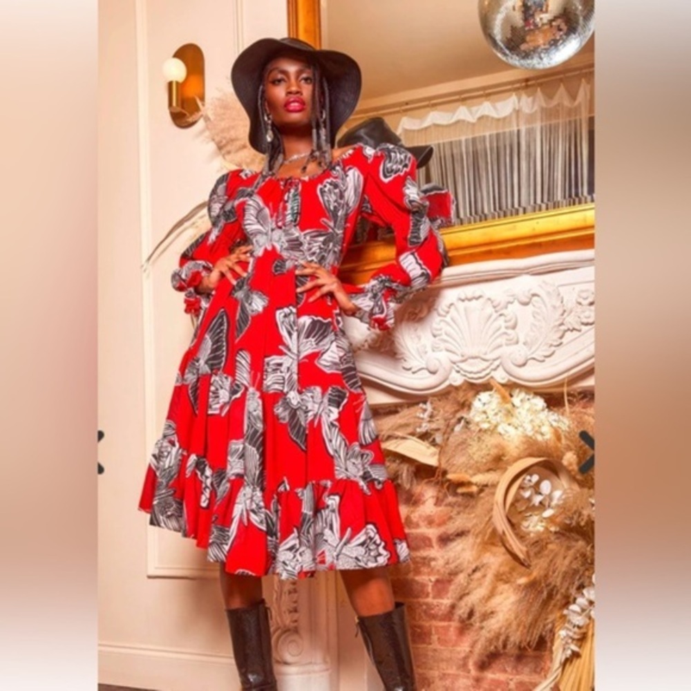 Autumn Adeigbo Fleur Dress, NWT, Size 4